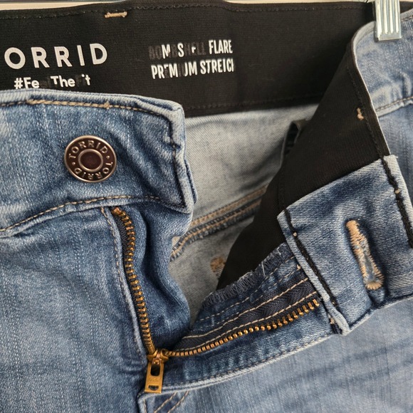 Torrid Bombshell High Rise Flare Jean - Picture 4 of 9